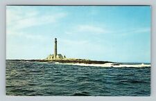 Boon Island ME, Lighthouse, Off-shore, Maine Vintage Postcard picture