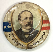 1904 Alton Parker Pinback Button picture