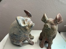 Vintage Terra Cotta Piggies, Mexican Folk Art picture