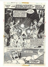 MARVEL TEAM-UP #34 PG 11 ORIGINAL COMIC ART SAL BUSCEMA 1975 SPLASH picture