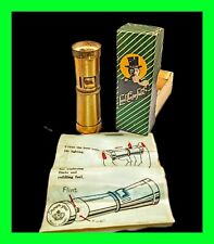 Rare Vintage Lord Chesterfield Pipe Squeeze Petrol Lighter With Original Box New picture