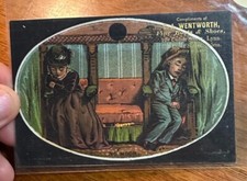 1930's C. A. Wentworth Boots & Shoes Salem Litho USA Blotter Trade Card Original picture