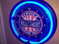 Willys Knight Jeep Motors Auto Garage Man Cave Neon Wall Clock Advertising Sign picture