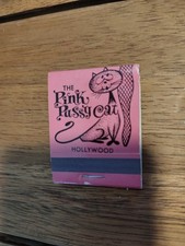 Vintage The Pink Pussy Cat Matchbook- Unstruck picture