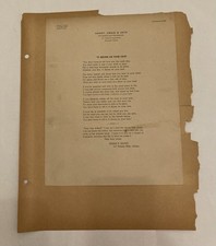Vintage Letter Poem Edgar P Haney Haney, Craig & Akin Attorneys Dallas Texas picture
