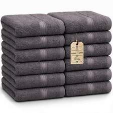 Luxe 12-piece Washcloth Set - 100% Cotton, Soft & Absorbent, Easy Care, Premium picture