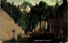 Cymmer Abbey Dolgelly Antique Souvenir Postcard Valentine PM Wakefield WOB Note picture