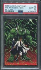 1994 Marvel Universe ’94 Flair The Incredible Hulk #2 PSA 10 picture