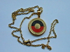 AUSTRALIAN ABORIGINAL $2.00  PENDANT, with 18 inch   link   chain,    GREAT DEAL picture