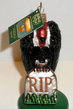 2017 - HALLOWEEN VULTURE - OLD WORLD CHRISTMAS BLOWN GLASS ORNAMENT - NEW W/TAG picture