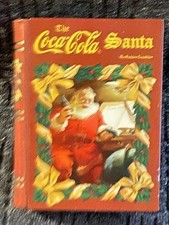 Vintage THE COCA COLA SANTA by HADDON SUNDBLOM Book Shaped Tin Hinged~XLNT picture