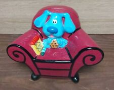 Vintage 2001 Blue's Clues Ceramic Thinking Chair Cookie Jar Nick Jr. Nickelodeon picture