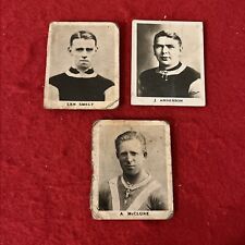 1923 DC Thomson Footballers Soccer Tobacco Card Lot (3) McCLURE ANDERSON SMELT picture