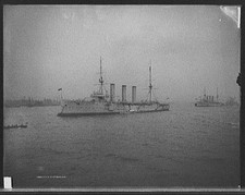 Photo:HMS Cumberland c1906 Battleship at Sea picture