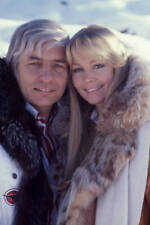 Millionaire Gunther Sachs and his wife Mirja Larsson January 1981 Old Photo 4 picture