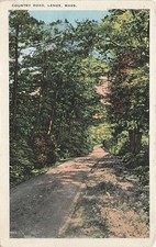 Postcard MA: Country Road, Lenox, Massachusetts WB picture
