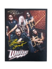 Warrant  8x10 Autographed by Entire Band *Multi-Color* picture