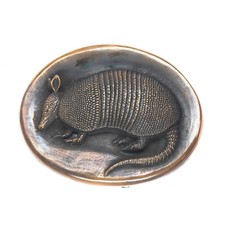 Vintage Retired James Avery Bronze Armadillo Belt buckle/box picture