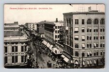 Galveston TX-Texas, Aerial Tremont Street, Advertising, Vintage Postcard picture