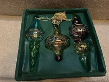 WATERFORD MARQUIS PASTEL GEM CHRISTMAS ORNAMENTS IN BOX  picture