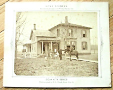 SIOUX CITY  IOWA PHOTOGRAPH  FARM  HOME 1870S picture