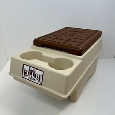 Vintage Little Kool Rest Igloo Truck Car Cooler Console Ice Chest Brown Tan Nice picture
