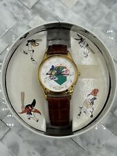 Looney Tunes Yankees Watch Gold Buckle, Leather Band - Waltham Brand picture