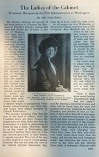 1913 Women of Washington Mrs. Thomas Marshall Mrs. W. J. Bryan Agnes Wilson picture