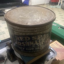 Vintage Red Seal 10 Pound Marshmallows Tin picture