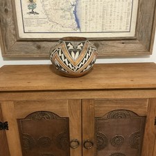 Original, historic late 19th Century-early 20th century Acoma Polychrome Olla picture