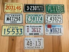 Gift set of 10 Motorcycle/Trailer License Plates picture