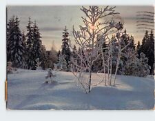 Postcard Sentimental winter landscape picture