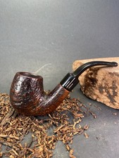 Comoy’s Everyman 215 Estate Pipe Made In London Rusticated Bent Billiard Briar picture