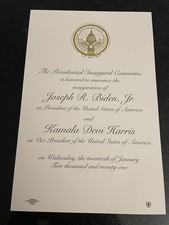 2021 Joe Biden &  Kamala Harris Inauguration - Unopened Announcement Letter picture
