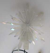 Intertek Prismatic Christmas Star Tree Topper Electric Disco Light Working picture