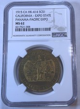 1915 Panama Pacific Exposition Coin California Variety Superb Details  picture