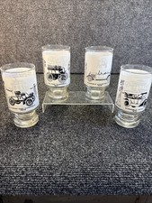 Vtg~Set of 4~75th Anniversary of Oldsmobile~Dealer Promo 12oz Tumbler Glasses picture
