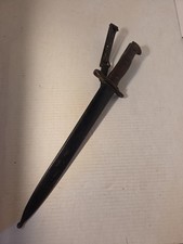 Vintage US Model 1892 Krag Bayonet Springfield Armory 1900 Steel Scabbard Blade picture