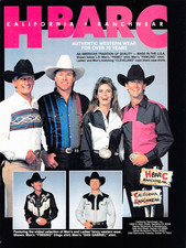 H Bar C California Ranchwear Western Cowboy Shirts Fashion Vintage Magazine Ad picture