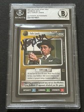 HARVEY JASON Signed Decipher Star Trek CCG Card Auto Beckett BAS Slabbed Felix picture