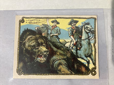 1909-12 Hassan Cowboy Series Tobacco T53 Lassoing A Grizzly RARE CANADIAN (NM) picture