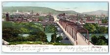 1907 Reading From Leinbach's Hill Long Bridge Reading Pennsylvania PA Postcard picture