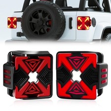 LED Tail Lights Assembly For 2007-2018 Jeep Wrangler JK JKU Rear Tail Lamps w... picture