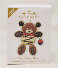 Hallmark Keepsake Ornament Berry Sweet Bear Truffle Chocolate Christmas Tree 201 picture