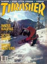 1988  Rob Roskopp magazine cover ONLY• thrasher  Skateboard 1980s KA.42 picture