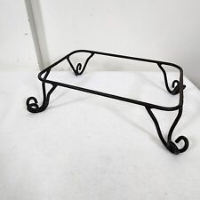 Longaberger Foundry Collection Scrolled Wrought Iron Stand 13x9 Serving Platter picture