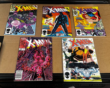 uncanny x-men #202-206  5 book  set vf- average picture