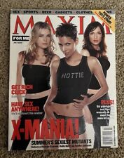 July 2000 MAXIM Magazine; Halle Berry/ Rebecca Romijn/ Famke Janssen Cover X-Men picture