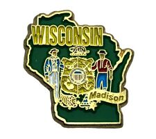 Wisconsin State Of Capital Madison Hat lapel Pin AVA F2D30B picture