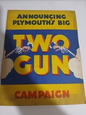 Rare 1934 Plymouth Sales 2 Gun Sales Promotion Dealership Promo Book Complete  picture